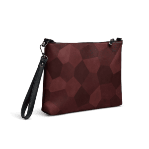 Pochette bandoulière en faux cuir, couleur rouge