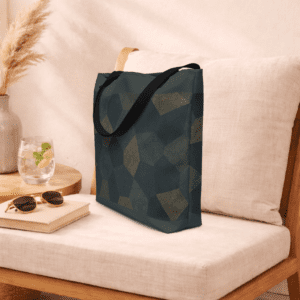 tote bag bleu avec poignées en denim