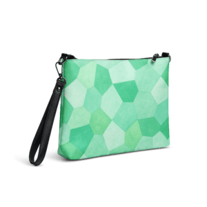 Pochette bandoulière en faux cuir, couleur vert