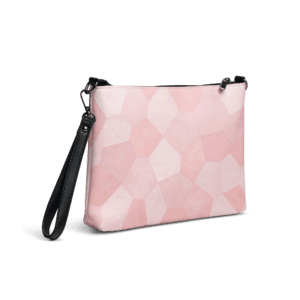Pochette bandoulière en faux cuir, couleur rose