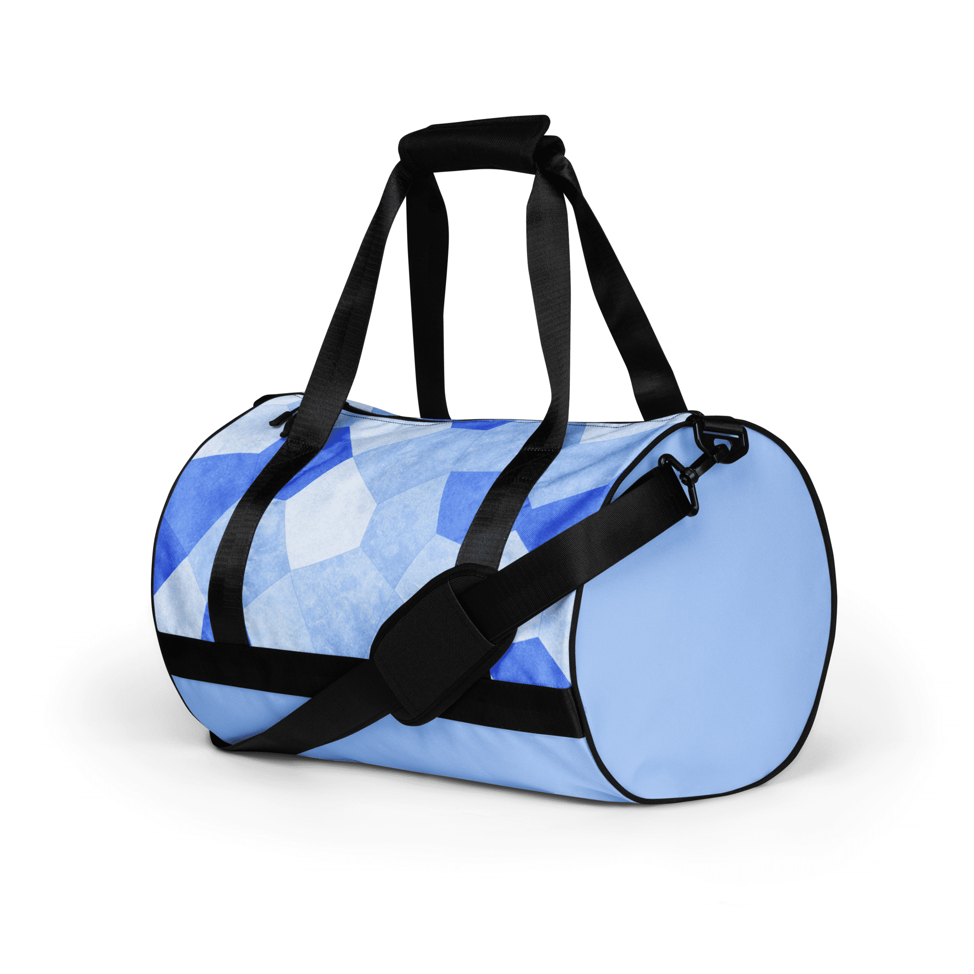 Sac de voyage bleu. Compact, structuré et résistant. Idéal pour vos trajets courts et vos séances de sport