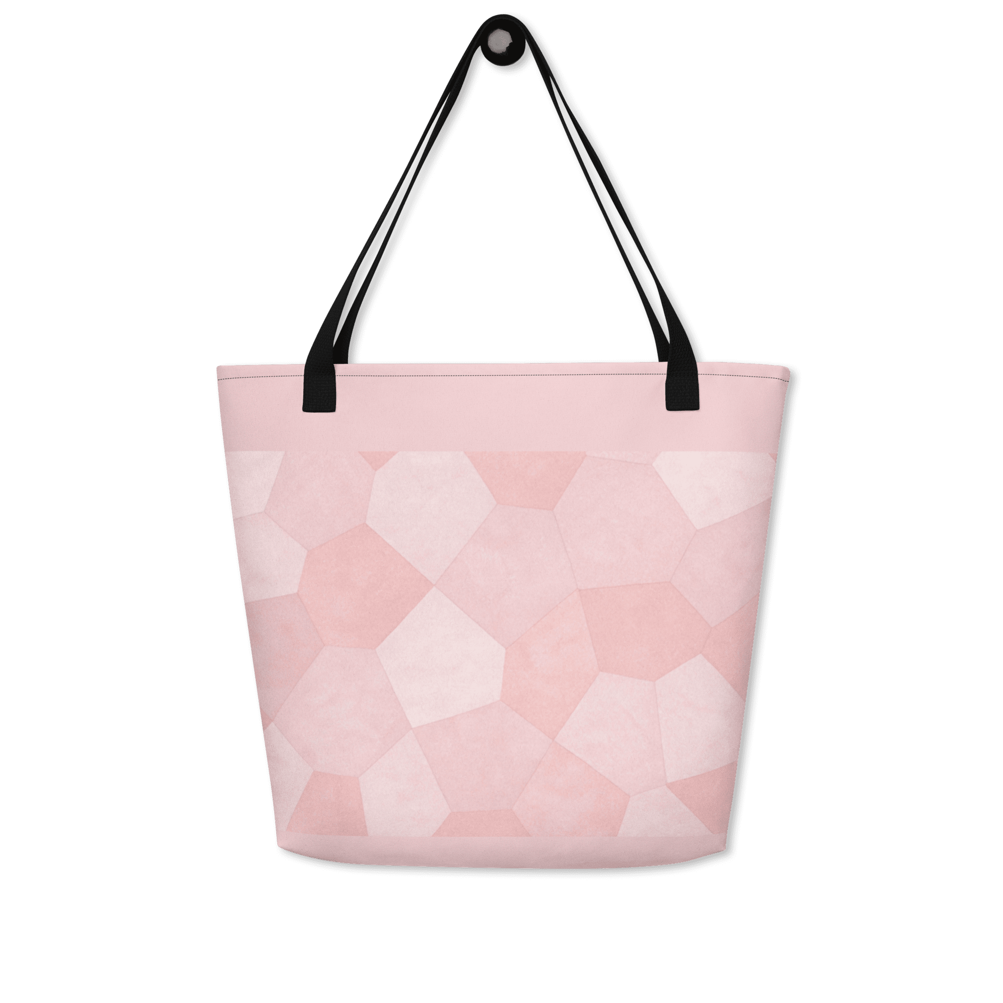 tote bag rose avec poignées en denim