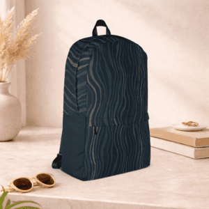 Sac à dos bleu imperméable avec compartiment ordinateur 15 pouces