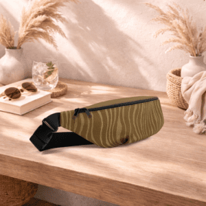 Sac banane marron compact, pratique et élégant. Idéal pour garder vos essentiels à portée de main.