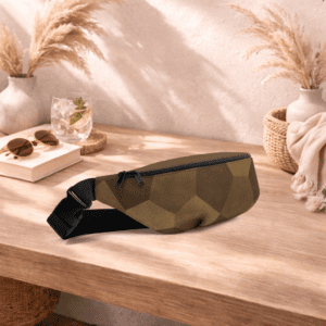 Sac banane marron compact, pratique et élégant. Idéal pour garder vos essentiels à portée de main.