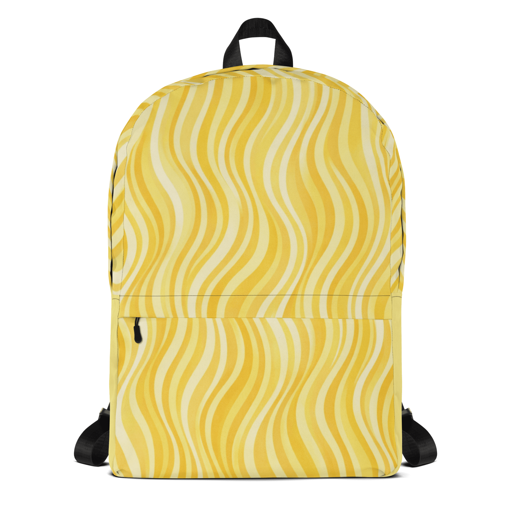 Sac à dos jaune imperméable avec compartiment ordinateur 15 pouces