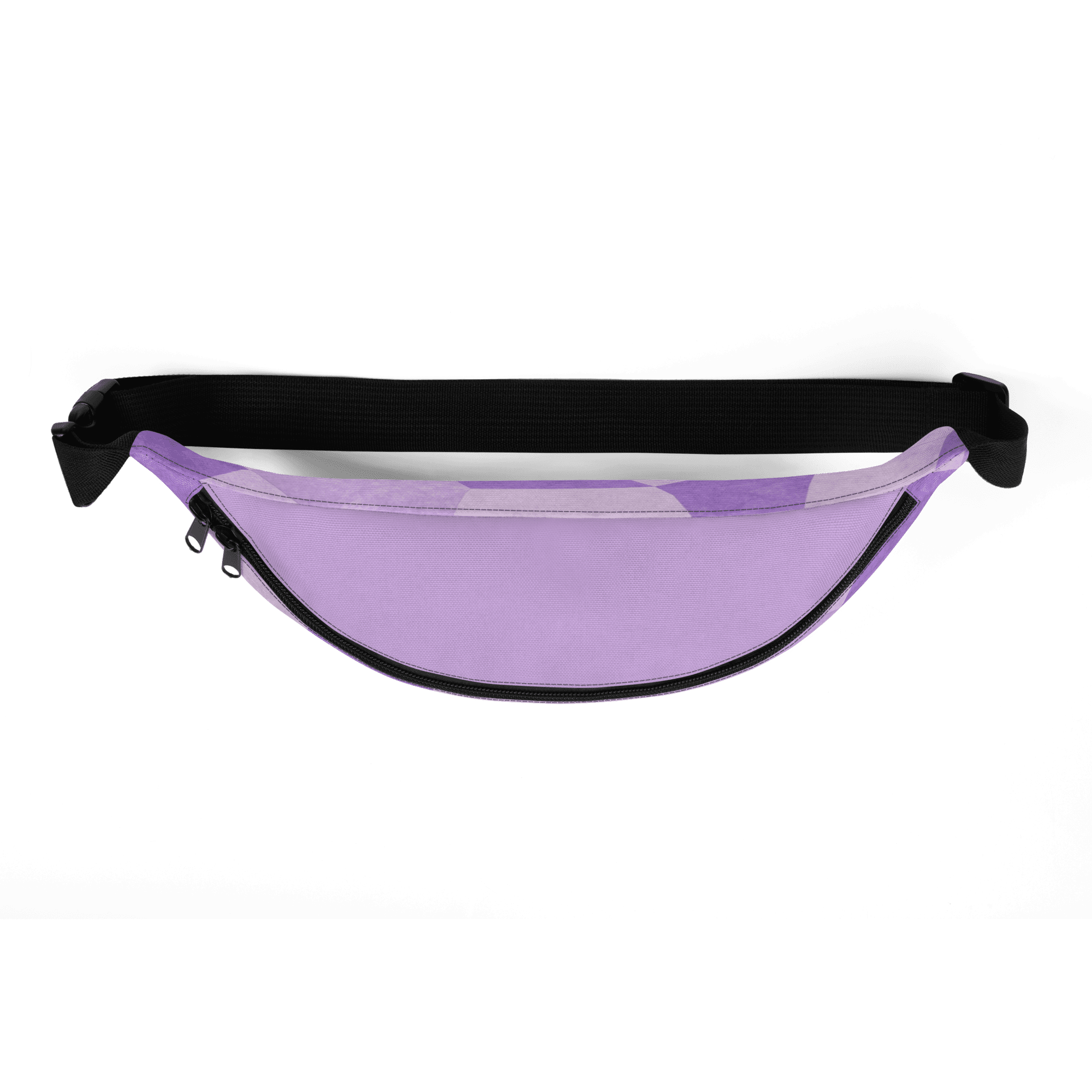 Sac banane mauve compact, pratique et élégant. Idéal pour garder vos essentiels à portée de main.